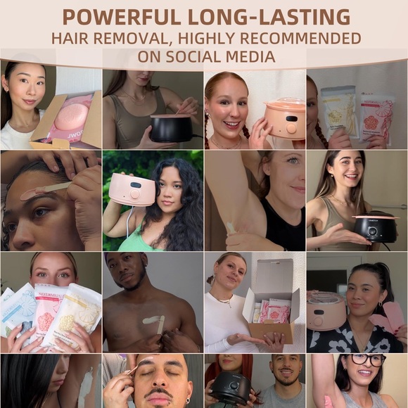 Waxing Beads Unscented Hard Wax Beads for Women& Men Full Body Thick &Thin Hair - Picture 5 of 12